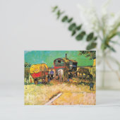 Carte Postale Van Gogh - Camp tzigane avec Cheval Dray, (Debout devant)
