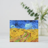 Carte Postale Van Gogh - Champ de blé avec corneilles, (Debout devant)