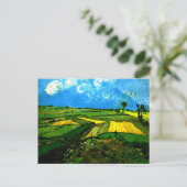 Carte Postale Van Gogh - Champs de blé à Auvers (Debout devant)