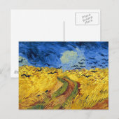 Carte Postale Van Gogh Champs de blé Impressionniste Peinture (Devant / Derrière)