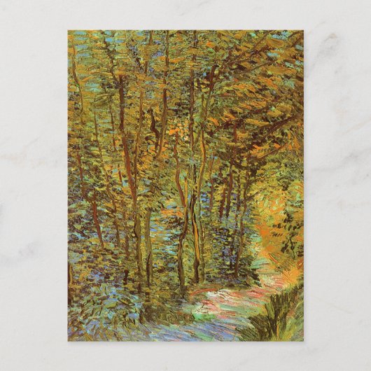 Carte Postale Van Gogh - Chemin dans les bois (Devant)