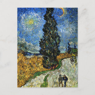 Carte Postale Van Gogh - Cyprès contre un ciel étoilé
