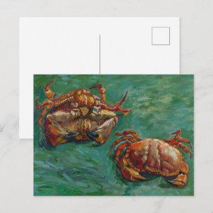 Carte Postale Van Gogh Deux Crabes Art Impressionniste Vert