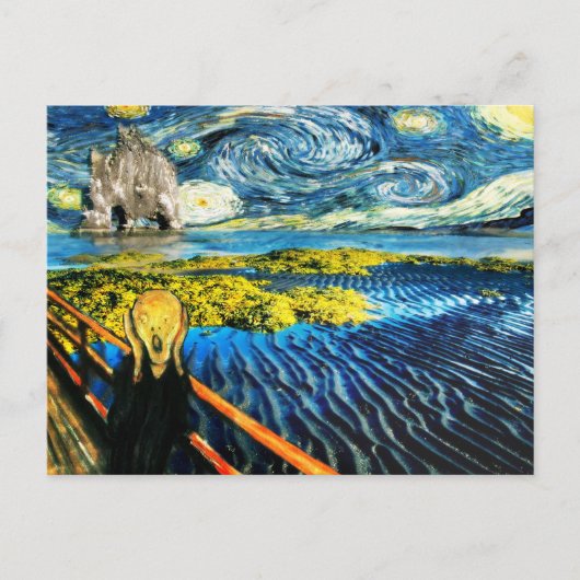 Carte Postale Van Gogh Edvard rencontre Vincent Starry Night (Devant)
