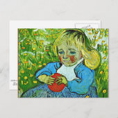 Carte Postale Van Gogh - Enfant avec une orange (Devant / Derrière)