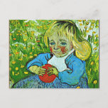 Carte Postale Van Gogh - Enfant avec une orange<br><div class="desc">Enfant avec une peinture post-impressionnisme orange,  art raffiné par Vincent van Gogh</div>
