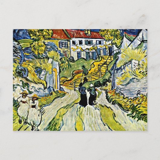 Carte Postale Van Gogh - Escalier à Auvers (Devant)