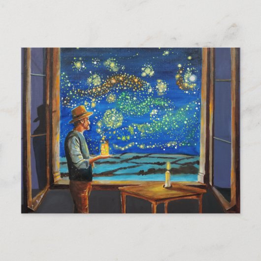 Carte Postale Van Gogh et les lucioles étoilées (Devant)