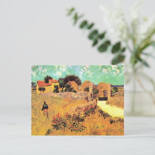 Carte Postale Van Gogh - Ferme en Provence, (Debout devant)
