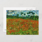 Carte Postale Van Gogh Field with Poppies (F636) Fine Art (Devant / Derrière)