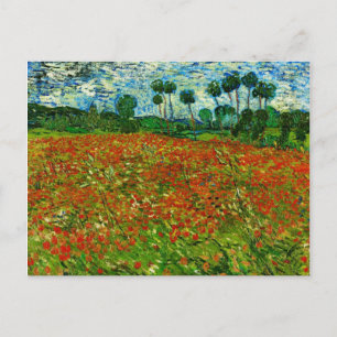 Carte Postale Van Gogh Field with Poppies (F636) Fine Art
