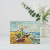 Carte postale Van Gogh Fishing Boats (Debout devant)