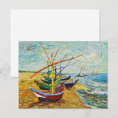 Carte postale Van Gogh Fishing Boats (Devant / Derrière)