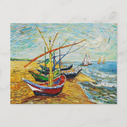Carte postale Van Gogh Fishing Boats (Devant)
