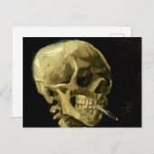 Carte Postale Van Gogh Fumer du squelette (Devant / Derrière)