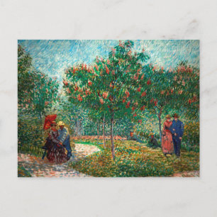 Carte Postale Van Gogh Garden à Montmartre avec amoureux