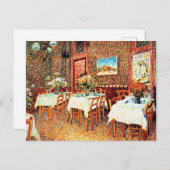Carte Postale Van Gogh - Intérieur d'un restaurant (Devant / Derrière)