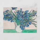 Carte Postale Van Gogh Iris Vase Peinture Impressionnisme (Devant)