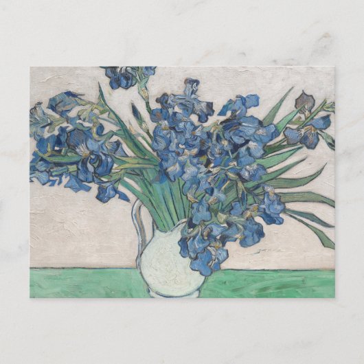 Carte Postale Van Gogh Iris Vase Peinture Impressionnisme (Devant)