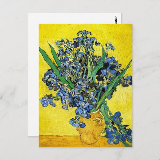 Carte postale Van Gogh Irises (Devant / Derrière)