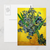 Carte Postale Van Gogh : Irises (Devant / Derrière)