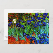 Carte Postale Van Gogh - Irises (Devant / Derrière)