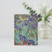 Carte Postale Van Gogh Irises Peinture impressionniste (Debout devant)