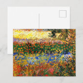 Carte Postale Van Gogh - Jardin à Arles (Devant / Derrière)
