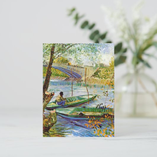 Carte Postale Van Gogh - La pêche au printemps (Debout devant)