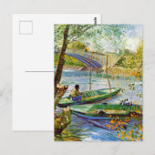 Carte Postale Van Gogh - La pêche au printemps (Devant / Derrière)