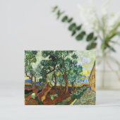 Carte Postale Van Gogh - Le jardin de l'asile (Debout devant)
