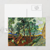 Carte Postale Van Gogh - Le jardin de l'asile (Devant / Derrière)