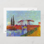 Carte Postale Van Gogh - Le Pont Langlois À Arles (Devant / Derrière)