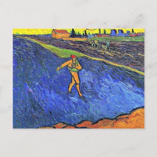 Carte Postale Van Gogh - Le Semeur Environs d'Arles (Devant)