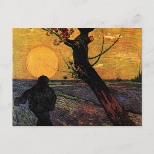 Carte Postale Van Gogh; Le Semeur, Paysan Agricole Vintage (Devant)