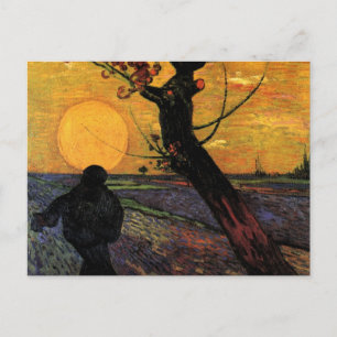 Carte Postale Van Gogh; Le Semeur, Paysan Agriculteur de Vintage