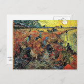 Carte Postale Van Gogh - Le vignoble rouge (Devant / Derrière)
