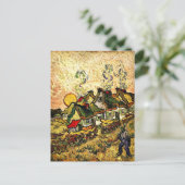 Carte Postale Van Gogh : Les chalets en chaume au soleil (Debout devant)