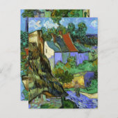 Carte Postale Van Gogh - Maisons à Auvers, 1890, (Devant / Derrière)