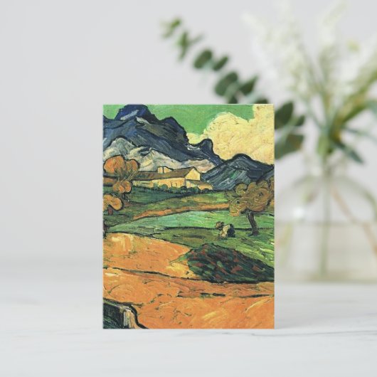Carte Postale Van Gogh - Mont Gaussier, célèbre peinture, (Debout devant)