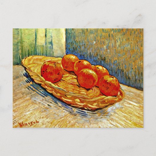 Carte Postale Van Gogh - Nature morte avec panier de six oranges (Devant)