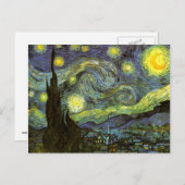 Carte Postale Van Gogh : Nuit étoilée (Devant / Derrière)