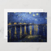 Carte Postale Van Gogh Nuit étoilée sur Rhône (Devant / Derrière)