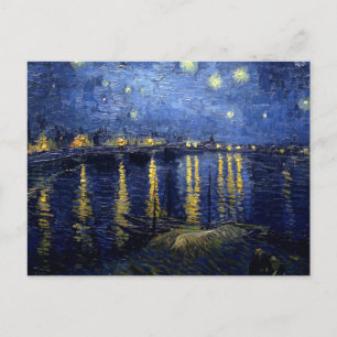 Carte Postale Van Gogh Nuit étoilée sur Rhône