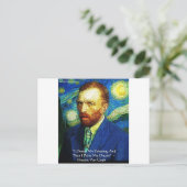 Carte Postale Van Gogh "Paint My Dreams" Cadeaux Mugs Cards Etc (Debout devant)