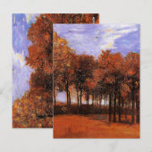 Carte Postale Van Gogh - Paysage d'automne, (Devant / Derrière)