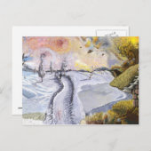 Carte Postale Van Gogh : Paysage d'hiver (Devant / Derrière)