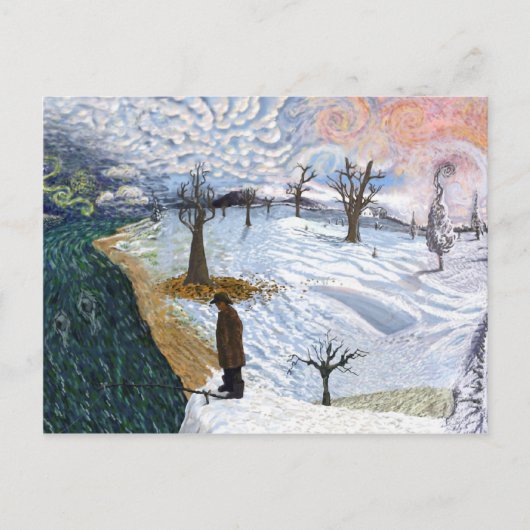 Carte Postale Van Gogh : Paysage hivernal (Devant)