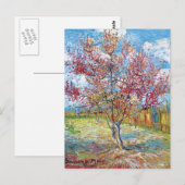 Carte Postale Van Gogh - Pêchers roses (Devant / Derrière)