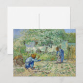 Carte Postale Van Gogh Peinture des premières étapes (Devant / Derrière)